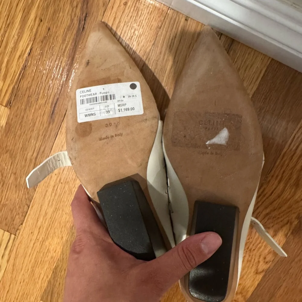 Celine Optic White Folk pump - Picture 4 of 4